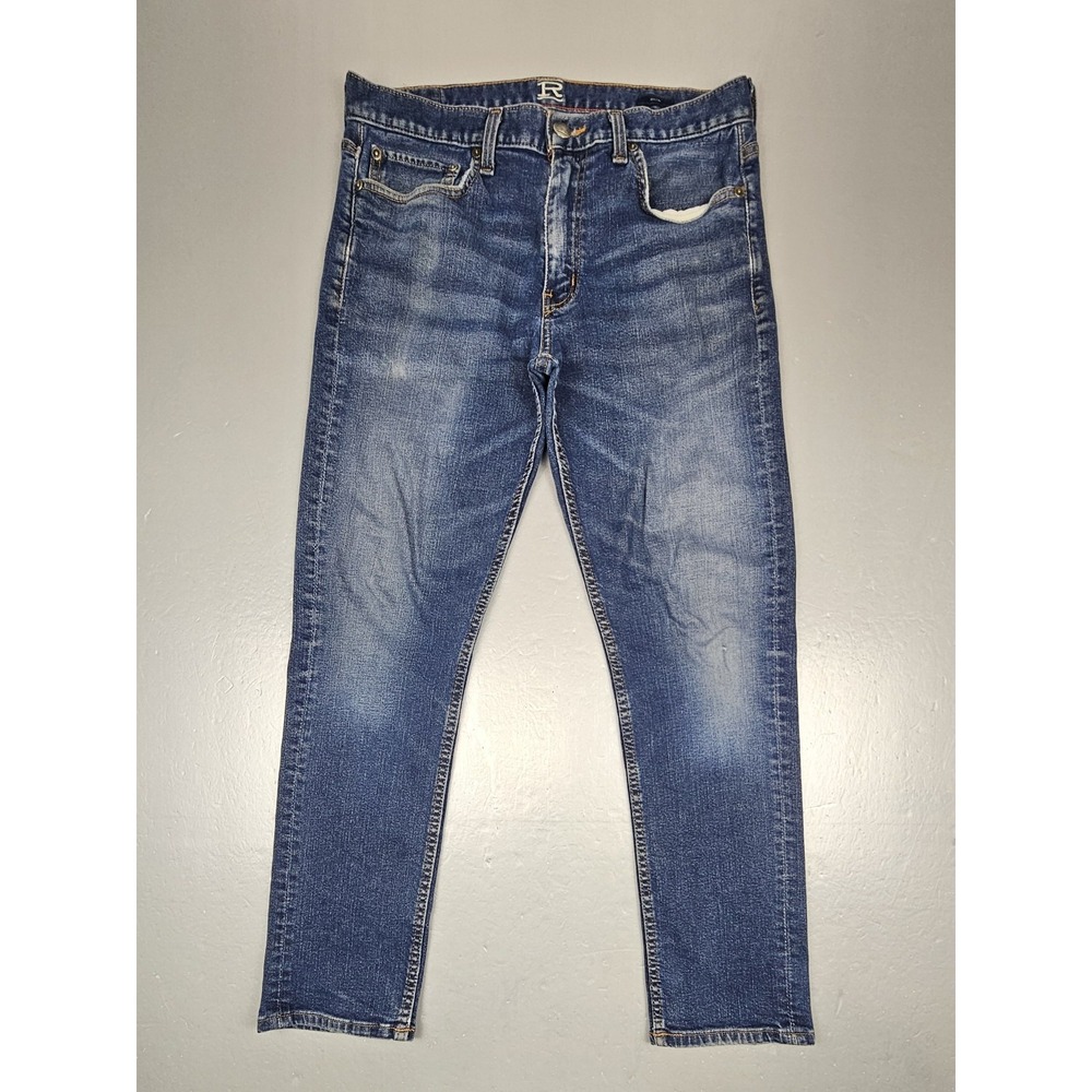 Rye Jeans Mens 31x30. Slim Straight Adams Distressed Denimm. MW20033-SL